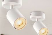 Brand New ougres wall lamp with switch white, 2 pack