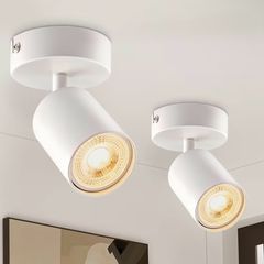 Brand New ougres wall lamp with switch white, 2 pack