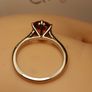 3 carat Natural Brazilian Citrine Solitaire Ring Image 9