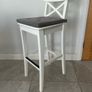 White breakfast bar stool x 3 Image 2