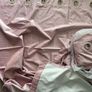 4 panels Luxury Blackout Crushed Velvet Curtains Blush Pink Image 2