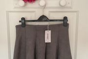 skirt grey suede effect skirt my Haily band size small 10/12