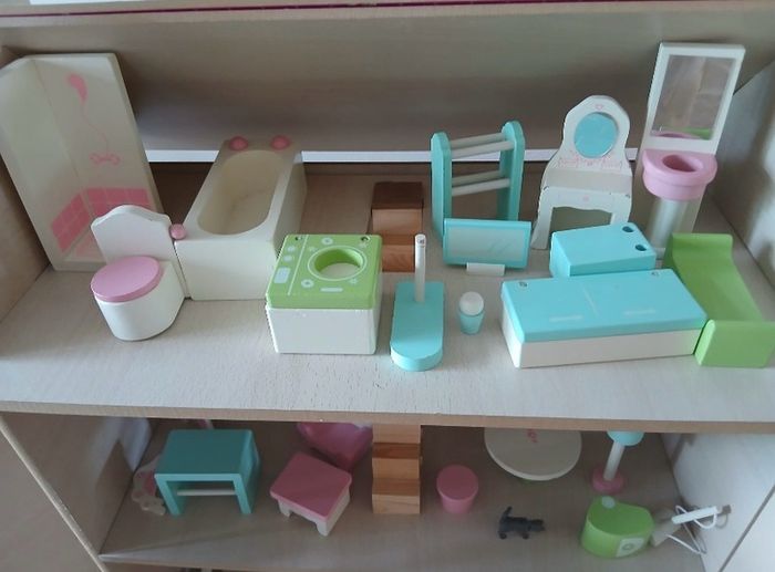 Large wooden dolls house