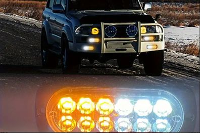 4 X 12 LED Bar Lights 12-24V Van Truck Tractor Car Grille Lamps