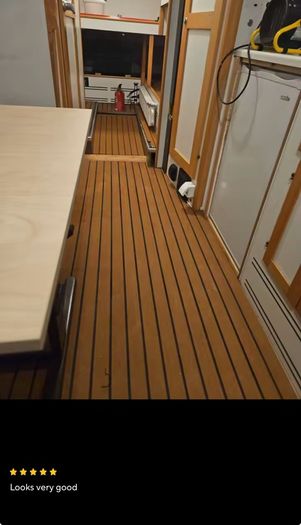 2.4meter x90cm Self-Adhesive EVA Foam Marine Boat Yacht Flooring Faux