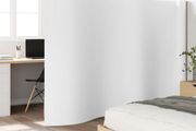 Room Divider White 165x800 cm Bamboo