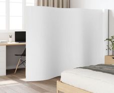 Room Divider White 165x800 cm Bamboo