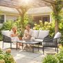 Garden furniture set 4-piece Polyrattan lounge set Image 5