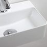 Rectangular White Ceramic Basin Small Bathroom Wall Mounted Basin 365x250x105mm Image 5