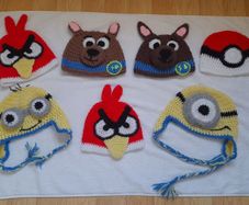 Handmade preloved character hats 2 years +