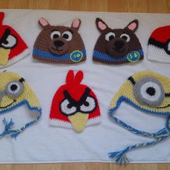 Handmade preloved character hats 2 years +