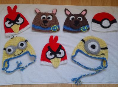 Preloved kids character hats 2 years +