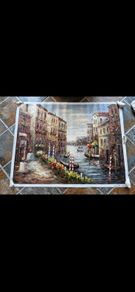 Painting with palette knife - Signed