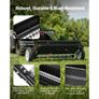 Tow Behind Lawn Spreader with Aeration Spikes, 0.81m Spreading Width, Broadcast Spreader with Universal Hitch, Garden Seeder & Soil Aerator with 100lbs Capacity & 10 in Tires for ATVs UTVs Image 6