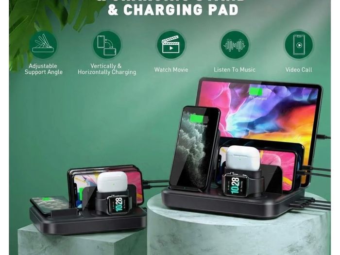 Multi-port USB Charging station 6 in 1