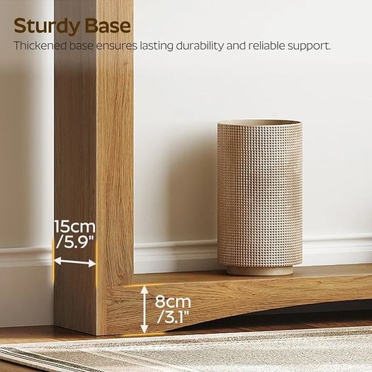 Narrow Console Table, 15 cm Thin Entryway Table, Behind Couch Table for Small Spaces, Small Farmhouse Hallway Table, for Living Room, Hallway, Foyer, Light Walnut