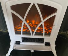 Sterling 2kw electric white stove