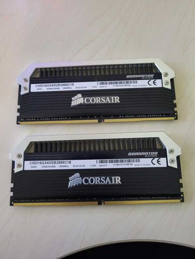 Corsair Dominator Platinum 16gb (2 X 8gb) Ddr4 Dram 3866mhz C18 Memory Kit