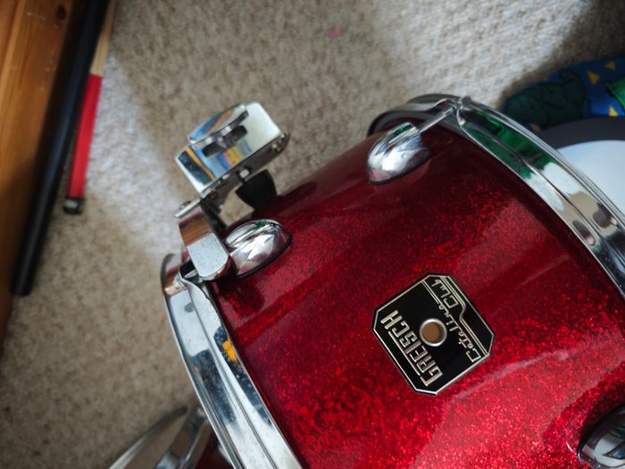 2010 Gretsch Catalina Club Red Sparkle 5-piece + hardware + bags