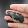Lot Of 3 Vintage Jade one Fish shape two Green heart Shape Pendants Image 4
