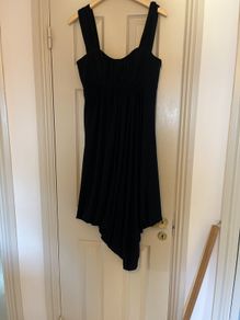 Coast black dipped hemline Dress