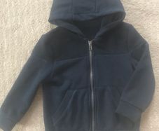 Boys Navy Zip Up Hoodie (2-3yrs)