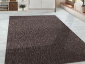 Rug Brown Plain Mottled Design 200 x 290,  - Bedroom Rug Short Pile