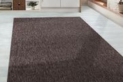 Rug Brown Plain Mottled Design 200 x 290,  - Bedroom Rug Short Pile