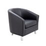 Tub Waiting room / Reception Armchair metal feet - Faux Leather Image 3