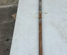 Rare unusual walking stick. Pickle AXE ice AXE. 38in long
