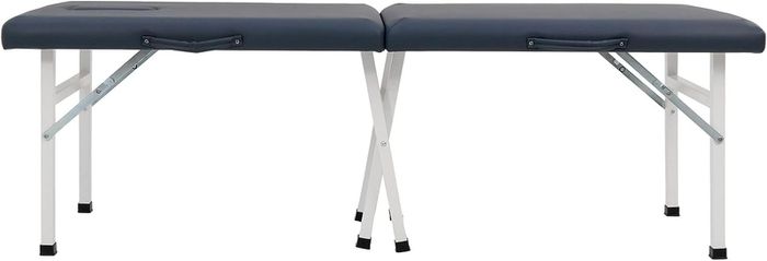 Harmon Portable Folding Massage Table - 61cm Wide, Lightweight & Durable - Ideal for Travel, Home & Professional Use - Royal Blue