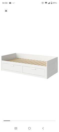 Ikea Brimnes bed and Pocket sprung mattress