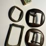 4 Vintage Farm Horse Brass  Buckles Image 2