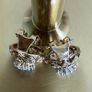 Vintage Diamond Daisy Cluster Earrings Image 6