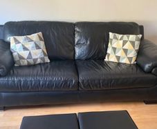 Large leather suite
