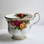 Vintage Royal Albert Old Country Roses Teacup - Bone China Image 7