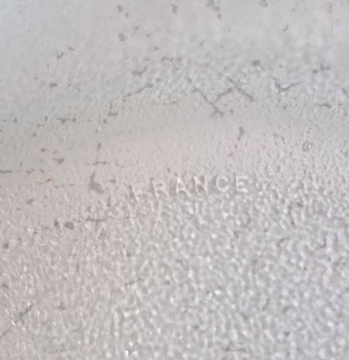 Vintage French Large Glass Salad Bowl