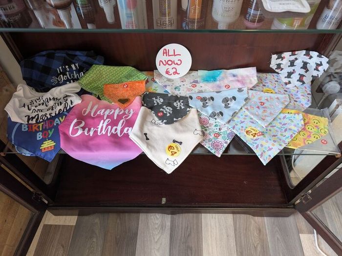 dog bandanas. New, all reduced to 2