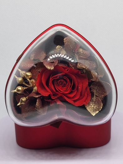 Heart Ring Box (Size 7x7x7 cm)