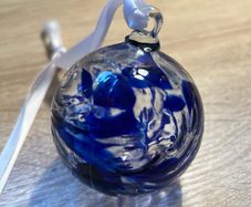 Handmade Blue Glass Globe