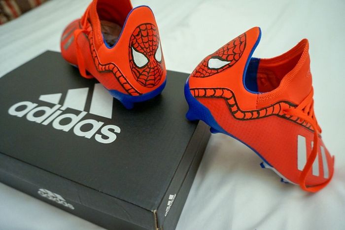 One of a kind Spider-Man football Boots 3.5uk