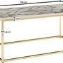 Coffee Table 100 x 60 x 40 cm with Marble Look Image 2
