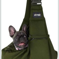 NATUYA Pet Sling Carrier for small pets Khaki Green