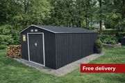 13 x 11ft Metal Shed Large