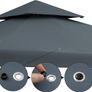 Luxury  Gazebo  3 x 3 m Metal Water-Repellent Image 5