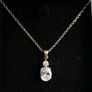 Vintage Sterling Silver 925 Pendant Necklace length 18" - 4,4g Image 2