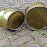 2 Antique Brass Coal Buckets Image 2