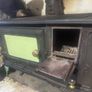 Cast Iron Wood Burning Cook Stove, Vintage Kitchen Fireplace Image 7