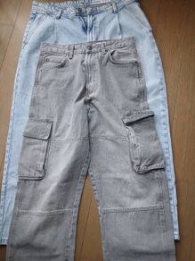 Baggy jeans by Bershka, EU size 36 & 44