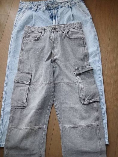 Baggy jeans by Bershka, EU size 36 & 44